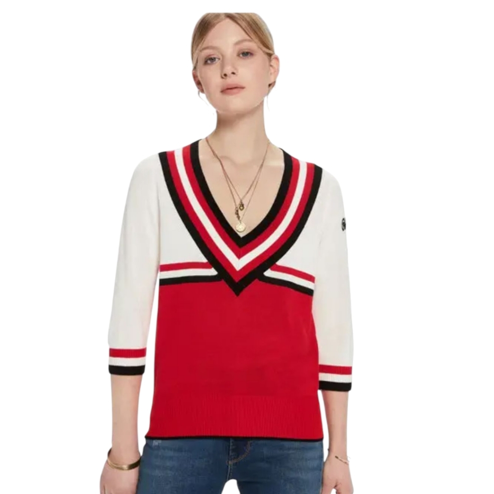 Scotch & Soda AMS. Blauw Pullover Knit Sweater Nautical Sz Small NEW! - Picture 5 of 12
